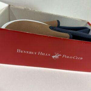 Beverly Hills Polo Club Navy Slip-On Sneakers